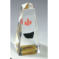 Lucite Obelisk Stock Shape Embedment / Award